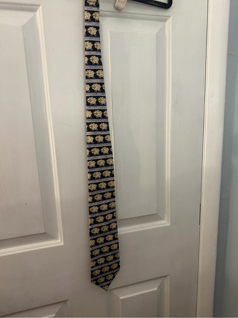 Vintage Marks & Spencer Pure Silk Sheep Novelty Necktie NWT